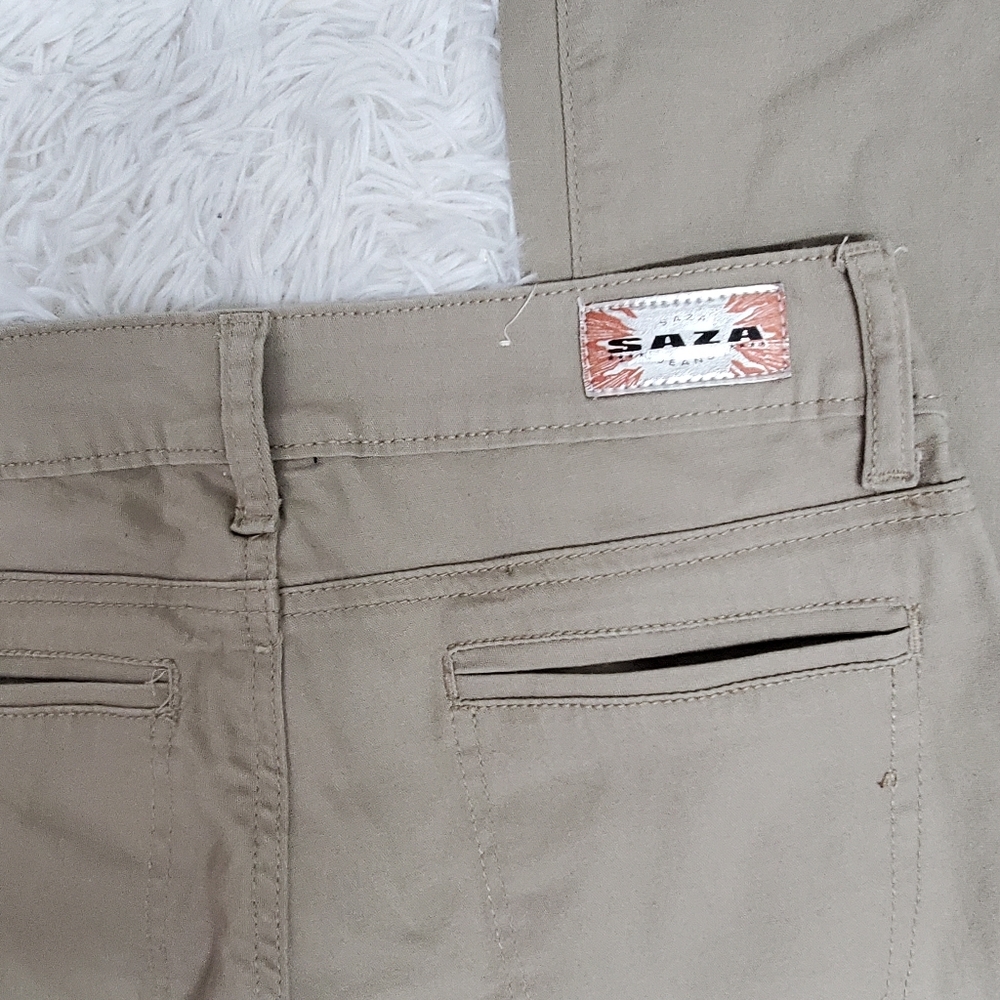 Saza Jean Company  Skinny Jeans/Khaki  size 7 - Picture 3 of 7
